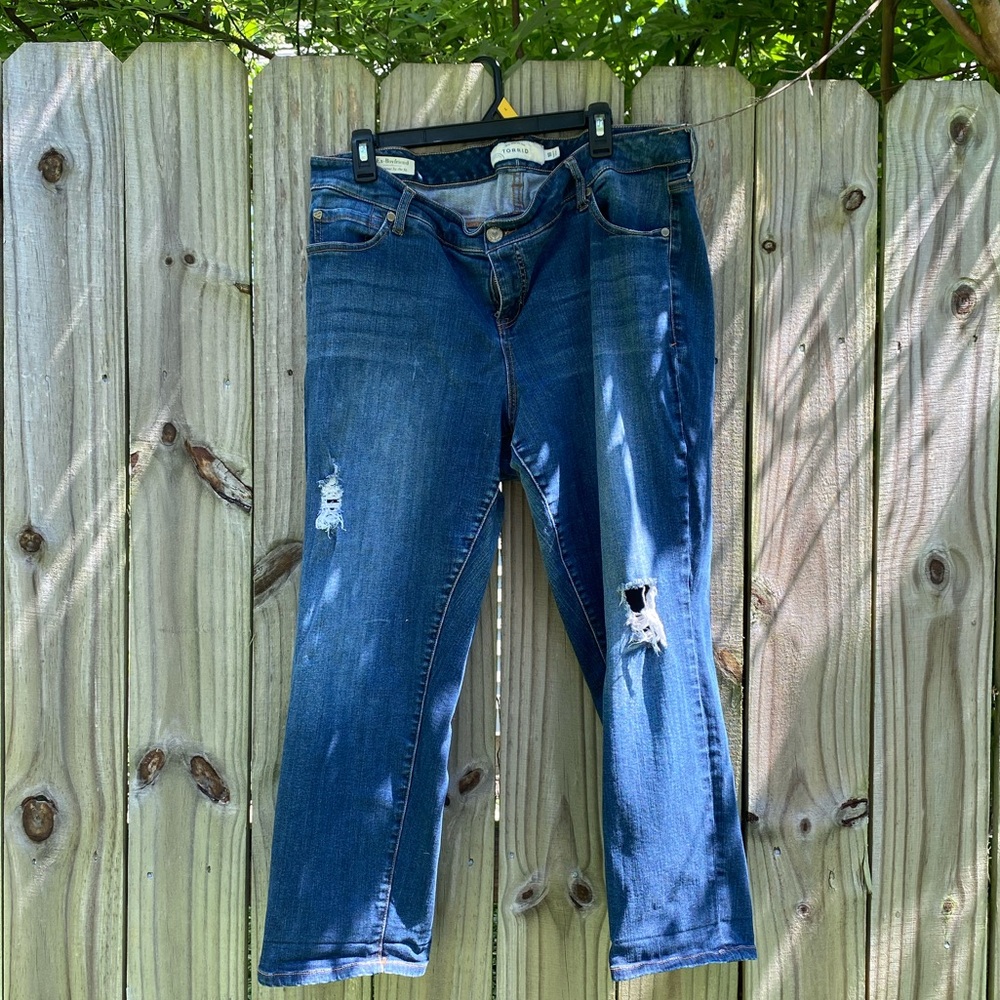 Torrid Blue Distressed Jeans